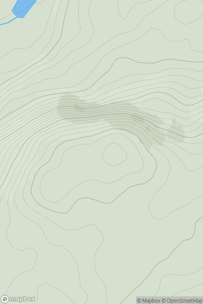 Thumbnail image for Creag a' Mhadaidh [Loch Arkaig to Glen Moriston] showing contour plot for surrounding peak